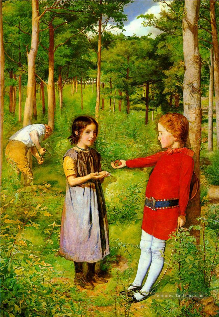 chasseurs fille préraphaélite John Everett Millais Peintures à l'huile
